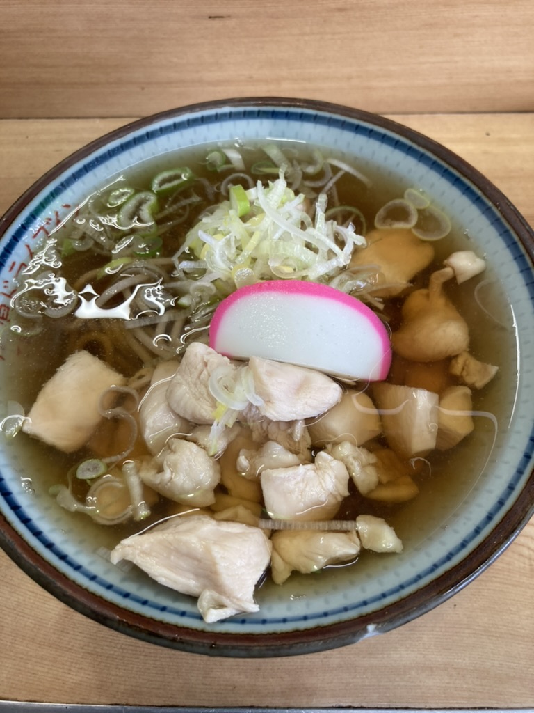 川原ドライブインのかしわそば